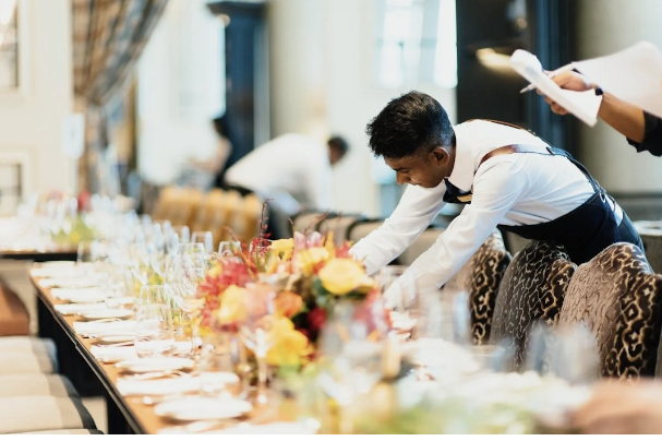 Professional staff at work in Copenhagen venue